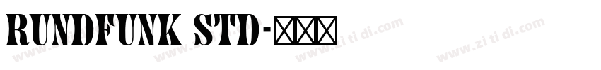 Rundfunk Std字体转换